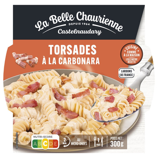 Torsades à la Carbonara LA BELLE CHAURIENNE la barquette de 300g