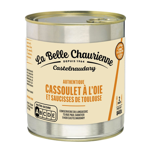 Plat Cuisiné Cassoulet au Confit d'Oie LA BELLE CHAURIENNE la boite de 840 g