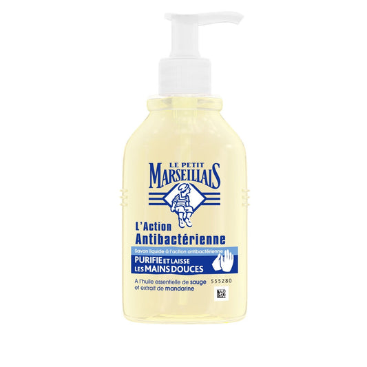Liquid Hand Soap with Antibacterial Action and Sage Essential Oil and Mandarin Extract LE PETIT MARSEILLAIS