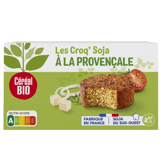 Galettes Croq'soja à la Provençale Bio CEREAL BIO les 2 galettes de 100g