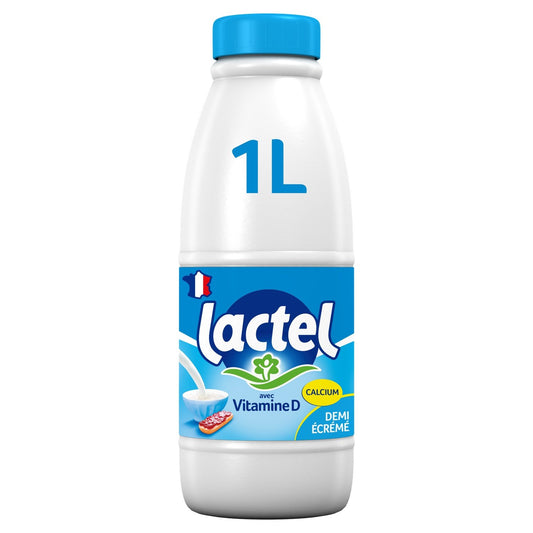 Lait Demi-Ecrémé UHT Vitamine D LACTEL