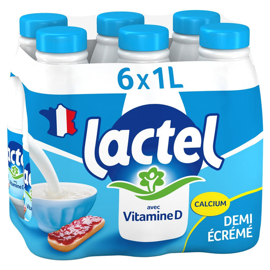 LACTEL UHT Semi-Skimmed Milk with Vitamin D