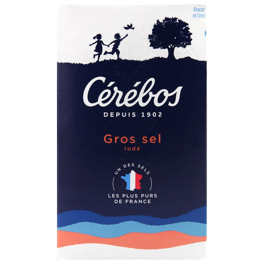 Gros Sel Iodé CEREBOS la boite de 1 kg