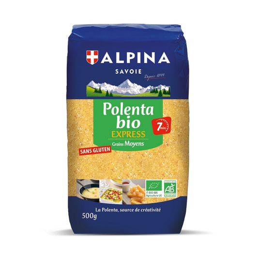Organic Polenta Medium Grains Gluten Free ALPINA SAVOIE