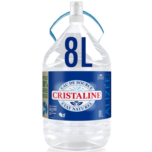 Eau de Source Plate CRISTALINE le bidon de 8L