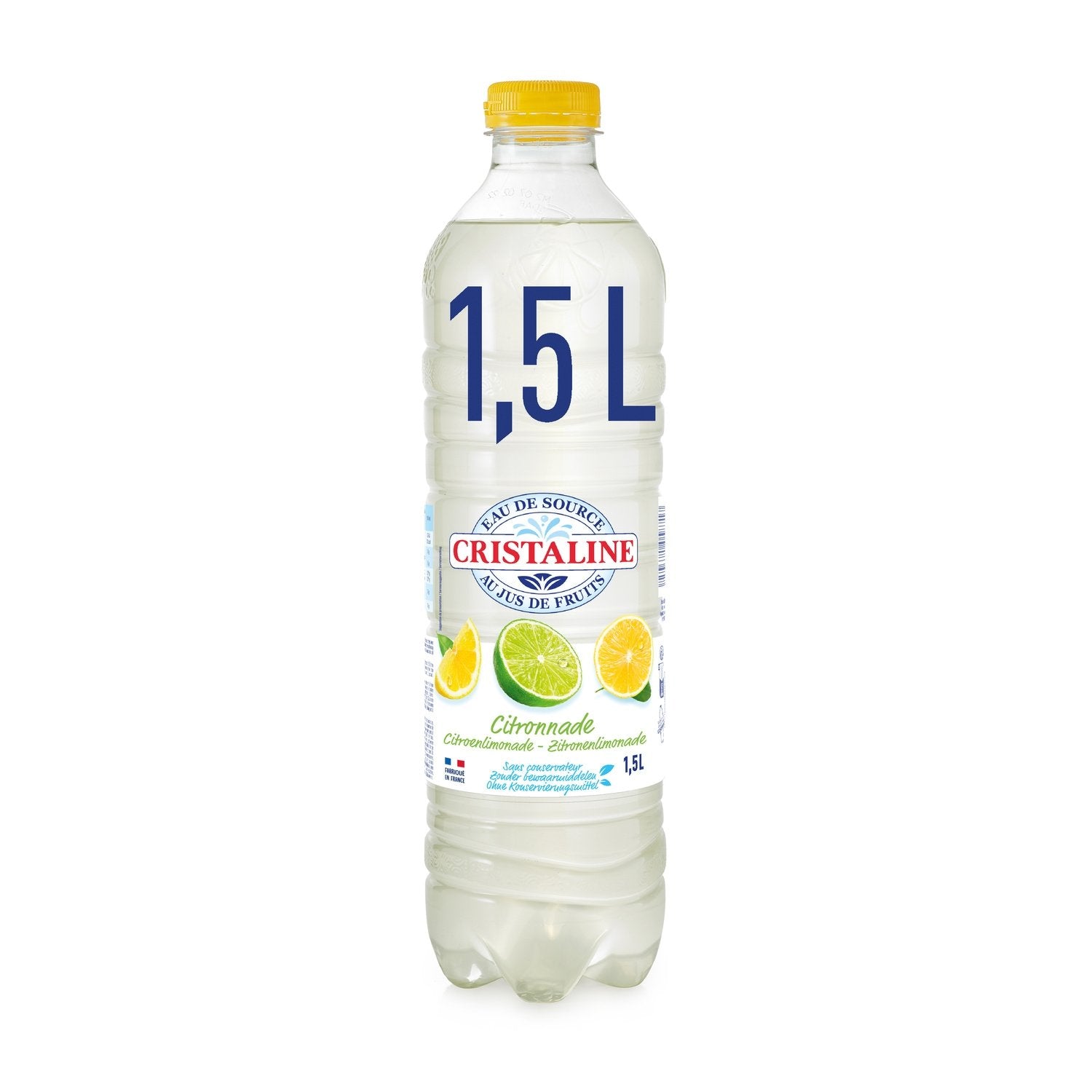Eau Plate Aromatisée Jus Citronnade CRISTALINE la bouteille de 1,5L