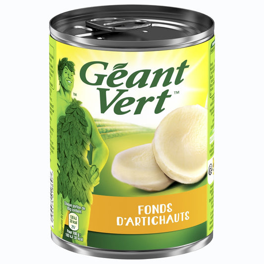 Fonds d'Artichauts GEANT VERT la boîte de 210g net égoutté