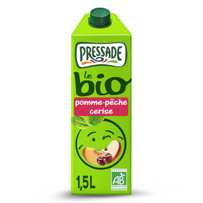 Organic Apple Peach Cherry Nectar PRESSADE