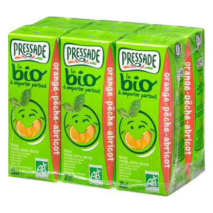 Organic Orange Peach Apricot Fruit Nectar PRESSADE