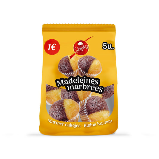Madeleines Marbrées SEREBIS le paquet de 5 pièces