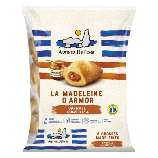 Madeleine d'Armor Caramel au Beurre Salé ARMOR DELICES le paquet de 264g