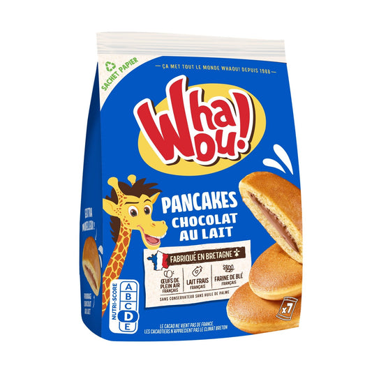 Pancakes Chocolat au Lait Whaou! X7 259G WHAOU! le sachet de 259g