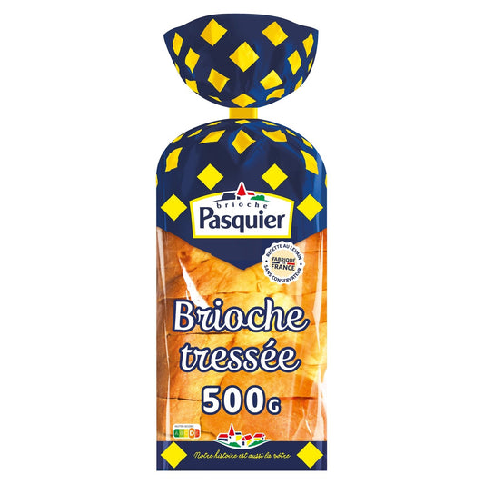Brioche Tressée Tranchée PASQUIER la brioche de 500g