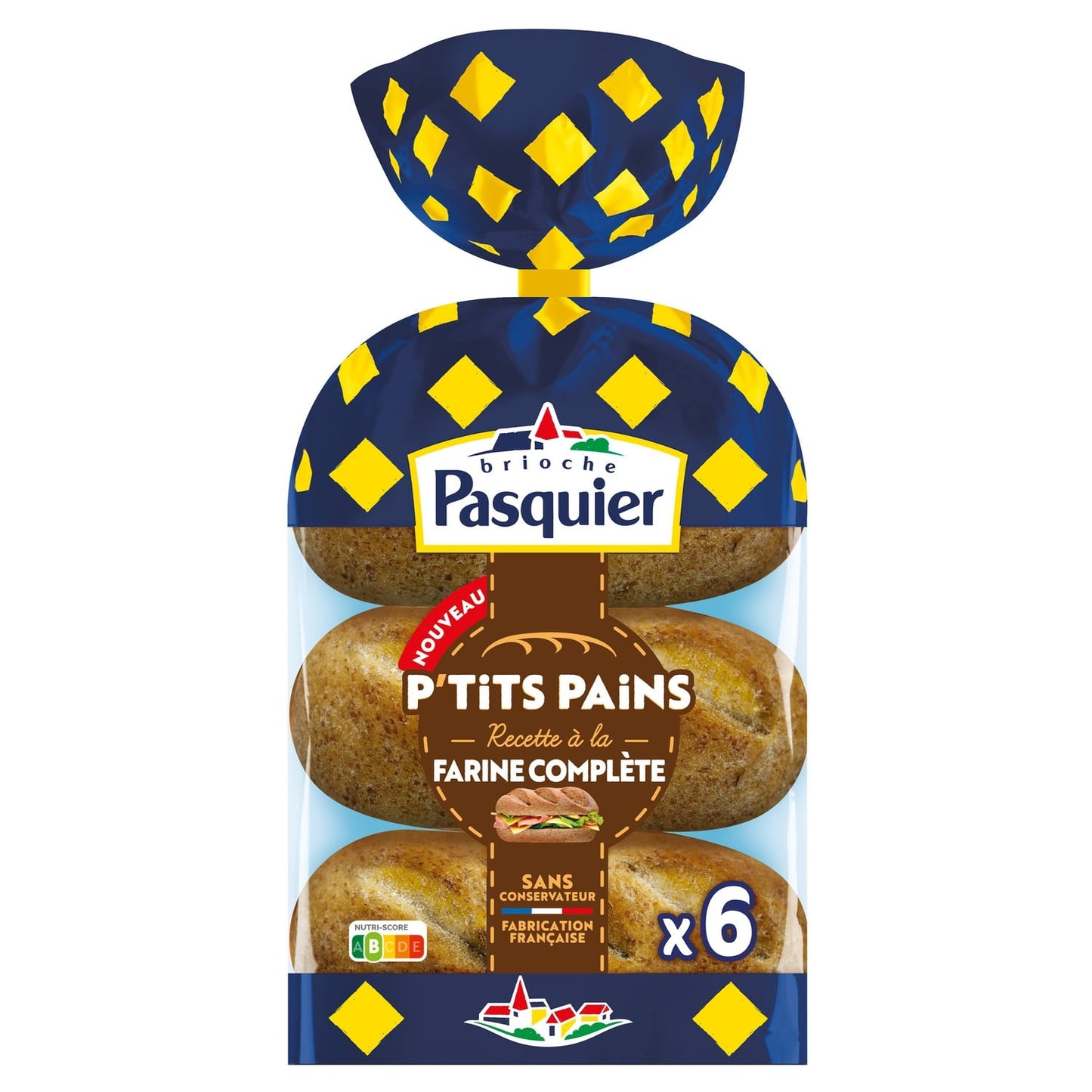 P'tits Pains à la Farine Complète PASQUIER 