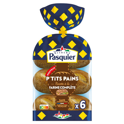 P'tits Pains à la Farine Complète PASQUIER 