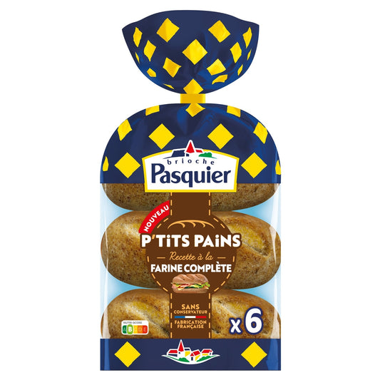 P'tits Pains à la Farine Complète PASQUIER 