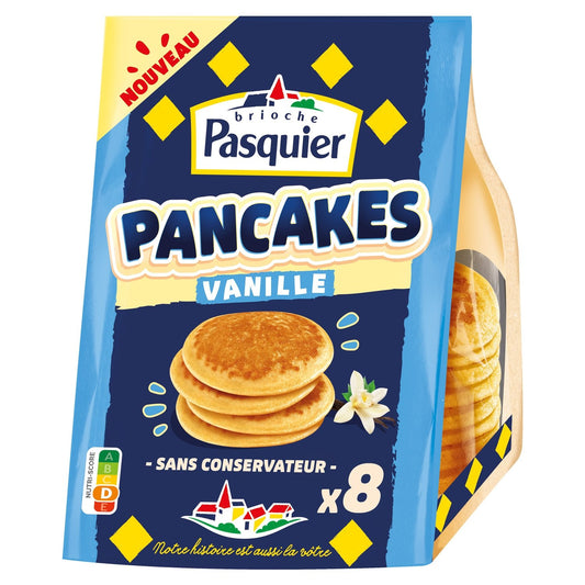 Pancake Saveur Vanille BRIOCHE PASQUIER le paquet de 8 pancakes