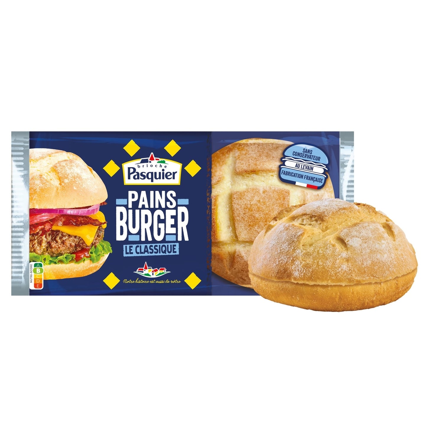 Pains burgers classiques PASQUIER 