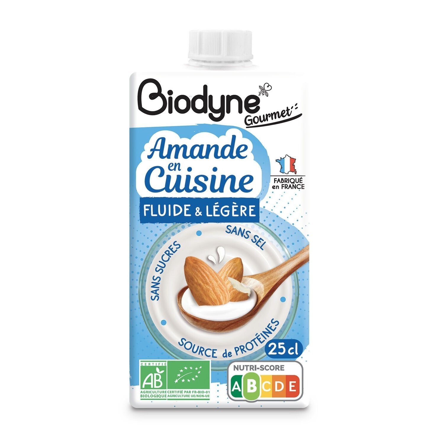 Amande en Cuisine BIODYNE la brique de 25cl