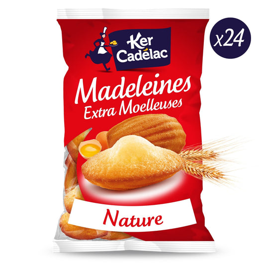 Madeleines Extra Moelleuses KER CADELAC le sachet de 24 - 600 g