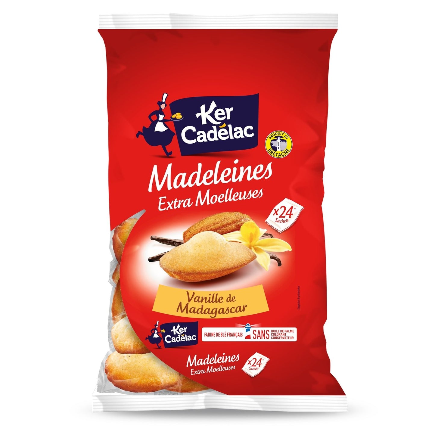 Madeleine Vanille de Madagascar Extra Moelleuse KER CADELAC