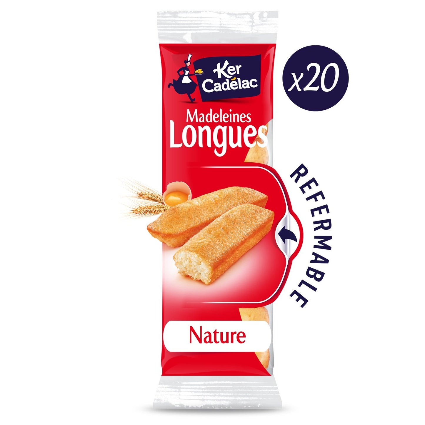 Madeleines Longues Nature KER CADELAC
