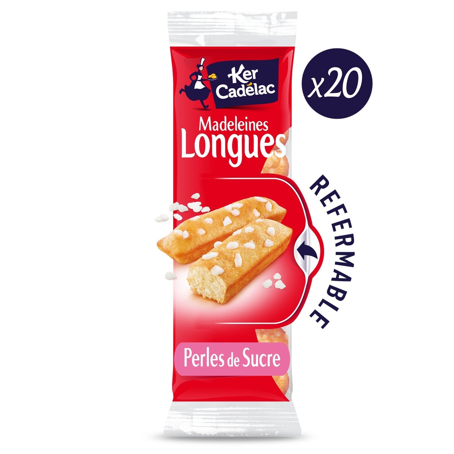 Madeleines Longues Perles de Sucre KER CADELAC