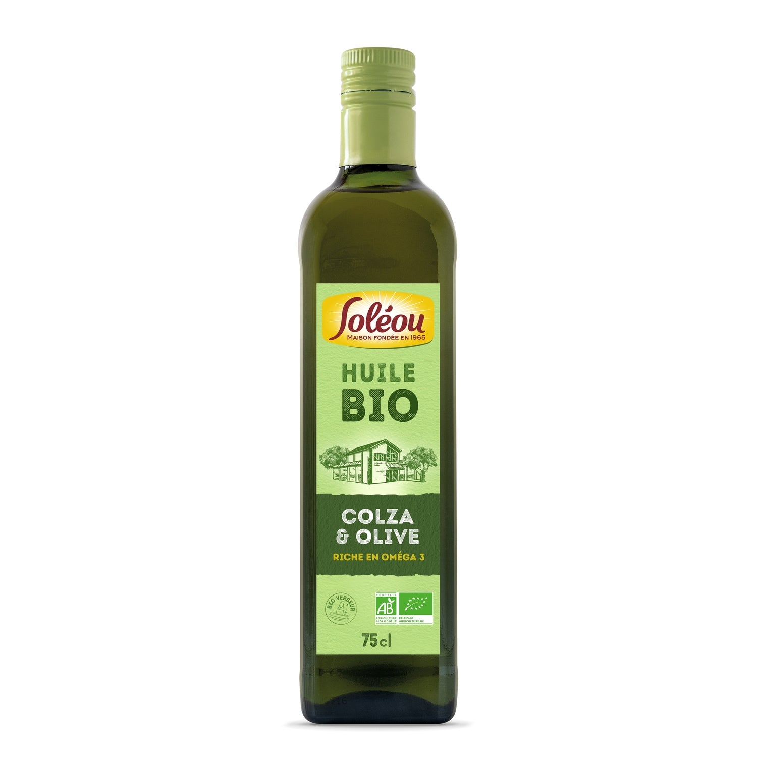 Huile bio colza et olive SOLEOU 
