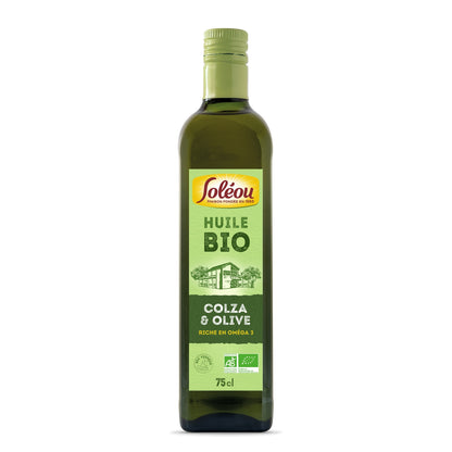 Huile bio colza et olive SOLEOU 