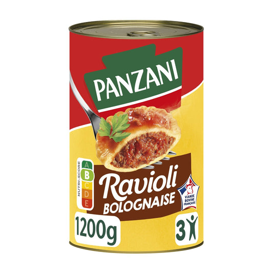 Plat Familial Ravioli Bolognaise PANZANI la boîte de 1,2kg