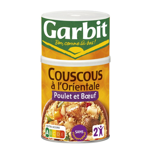 Plat Familial Couscous Poulet Bœuf GARBIT la boite de 980g