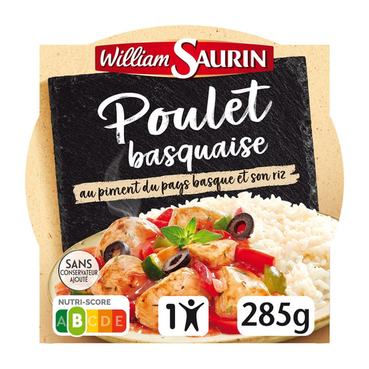 Plat Individuel Poulet Basquaise WILLIAM SAURIN