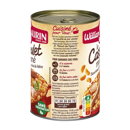 Individual Cassoulet Dish Slow-cooked WILLIAM SAURIN