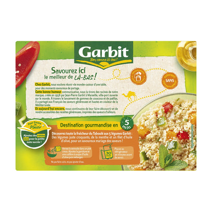 GARBIT 5 Vegetable Tabbouleh Cooked Dish