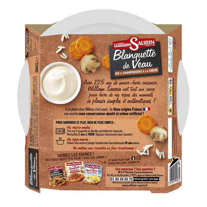 Ready Meal: Veal Blanquette and Rice WILLIAM SAURIN
