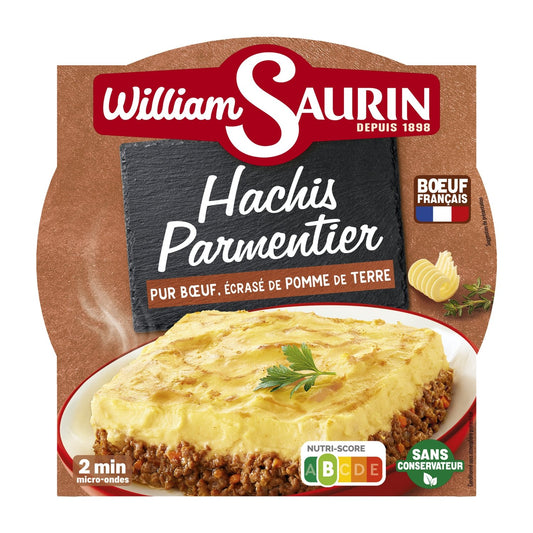 Plat Cuisiné Hachis Parmentier WILLIAM SAURIN la barquette de 300g