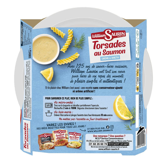 Ready Meal Twists Salmon Cream Dill WILLIAM SAURIN