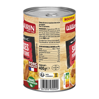 Sausages and Potatoes and Onion Juice WILLIAM SAURIN