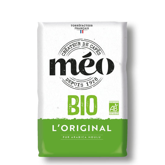 Café Moulu 100% Arabica Bio MEO le paquet de 500g