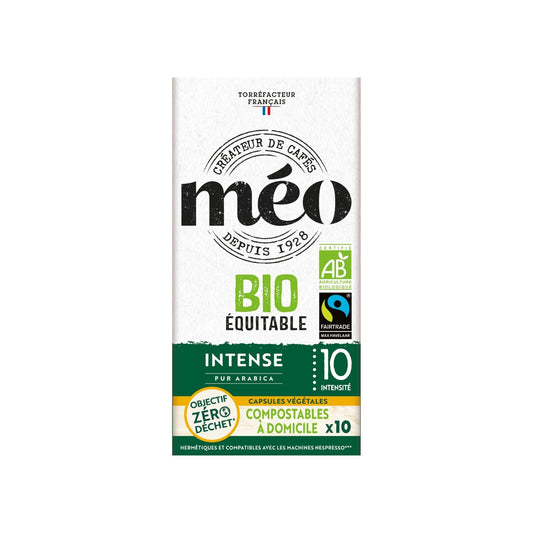 Nespresso kompatible Kaffeekapseln Bio Fairtrade Intense Nr. 10 MEO