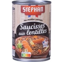 Saucisses aux Lentilles STEPHAN la boite de 420g
