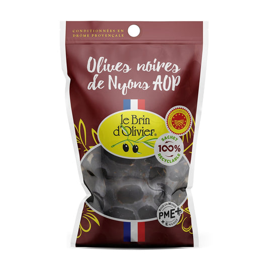 Olives Noires de Nyons AOP LE BRIN D'OLIVIER le sachet de 150g