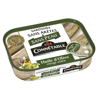 Sardines in Extra Virgin Olive Oil Skinless and Boneless CONNETABLE