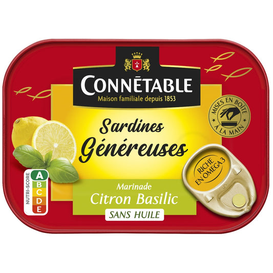 Lemon-Basil Sardines in Oil CONNETABLE