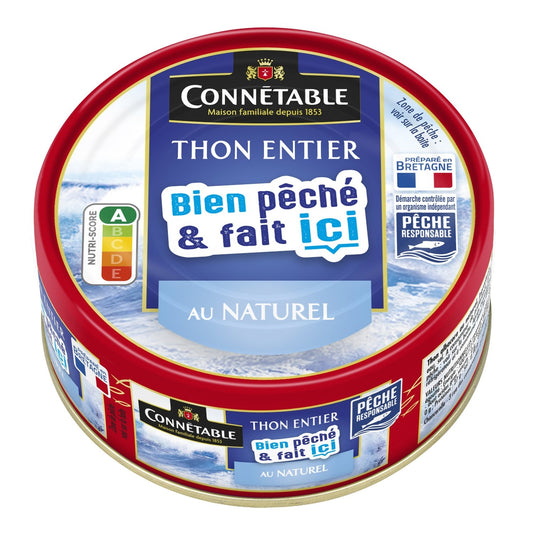Thon Entier au Naturel CONNETABLE la boite de 112 g net égoutté