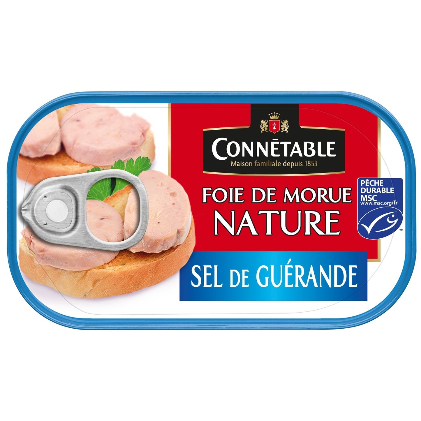 Natural Cod Liver with Guérande Salt CONNETABLE
