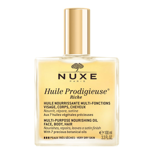 Huile Nourrissante Visage Corps Cheveux Sèche Riche Prodigieuse NUXE le flacon de 50mL
