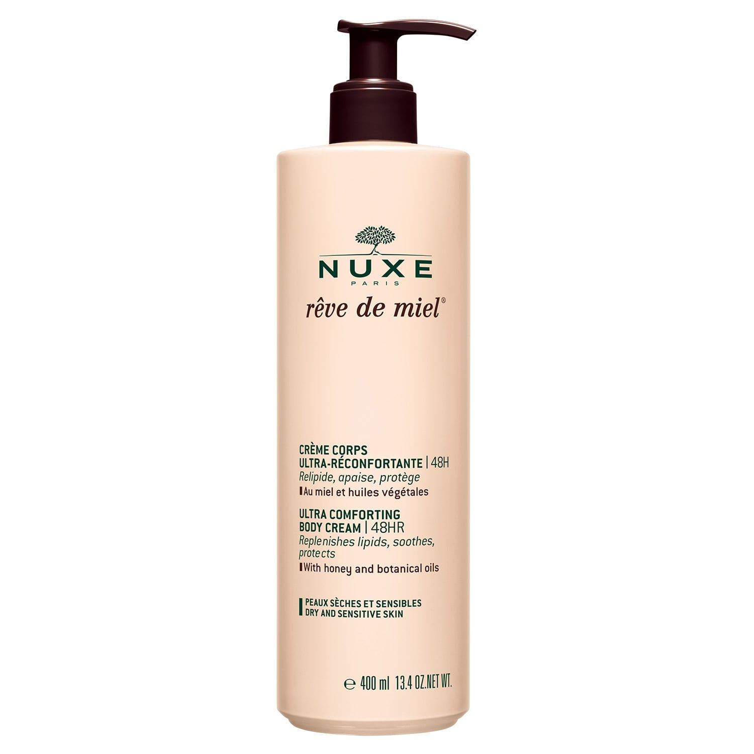 Crème Corps Sèche et Sensible Relipide Répare et Apaise Miel Rêve de Miel NUXE 