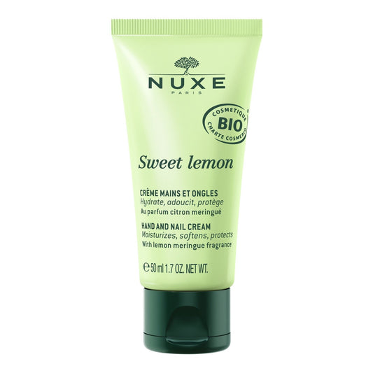 Crème Mains et Ongles Hydratante Parfumée Citron Meringué Sweet Lemon Bio NUXE le tube de 50mL