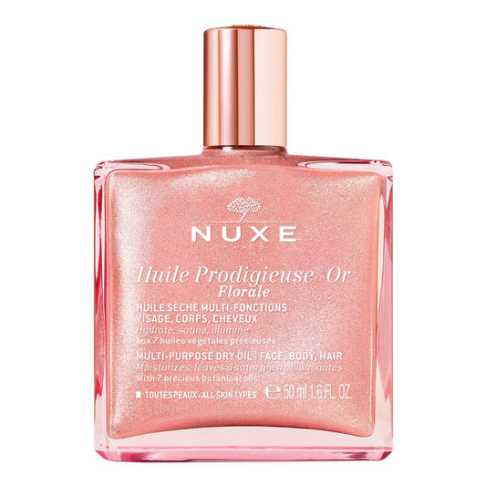 Huile Corps Visage Cheveux Hydrate Satine Illumine Or Florale NUXE le flacon de 50mL